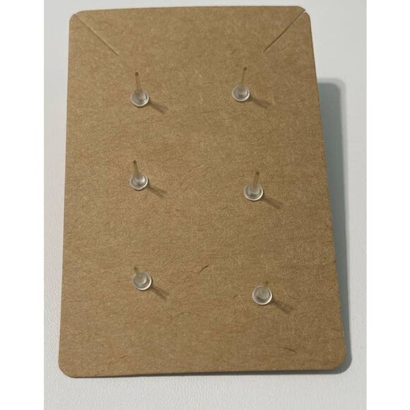 Stud Button Statement‎ Earrings Set Fabric Polka Dot Hearts Stars Pink Teal Blue - Picture 2 of 5